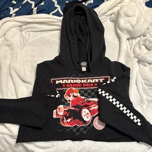Black and Red Mario Kart Sweatshirt with Hood